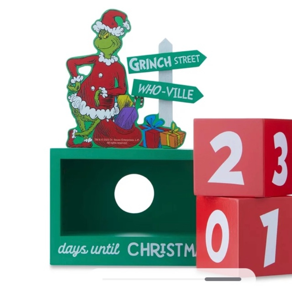 Dr. Seuss The Grinch Who Stole Christmas, Countdown Calendar, holiday decorr - Picture 5 of 16